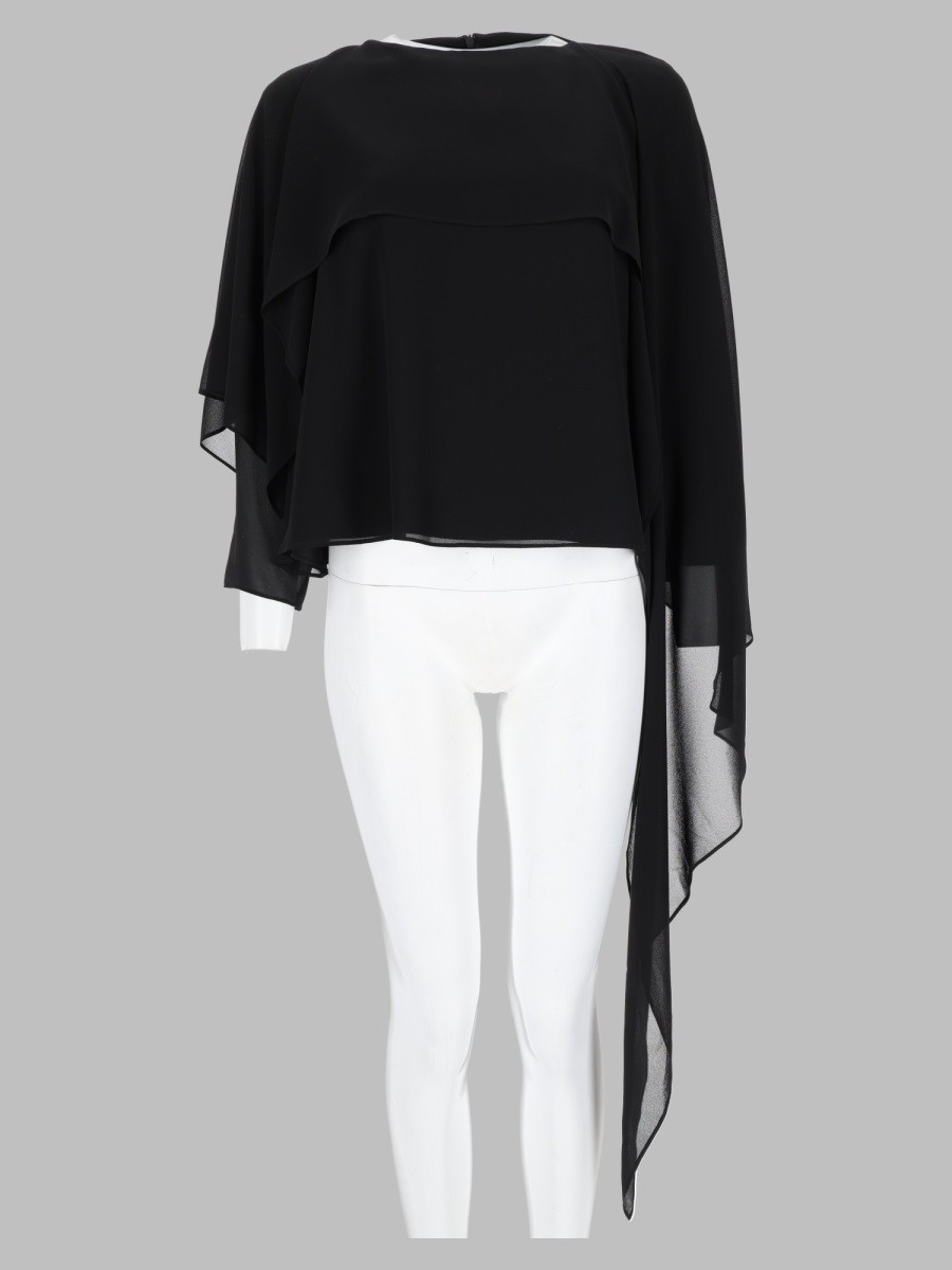 MM6 MAISON MARGIELA Top Con Drappo Asimmetrico