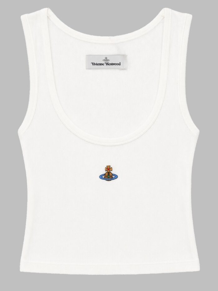 Vivienne Westwood TOP CROPPED A COSTE CON LOGO
