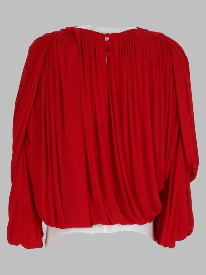 MAGDA BUTRYM Top Drappeggiato In Cupro