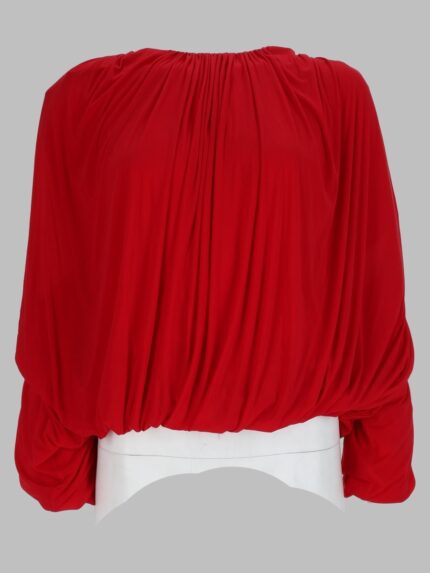 MAGDA BUTRYM Top Drappeggiato In Cupro