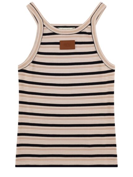 Fendi Top In Cotone A Righe