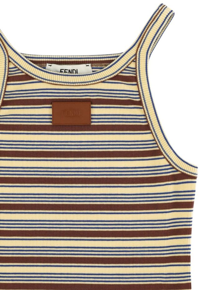 Fendi Top In Cotone A Righe