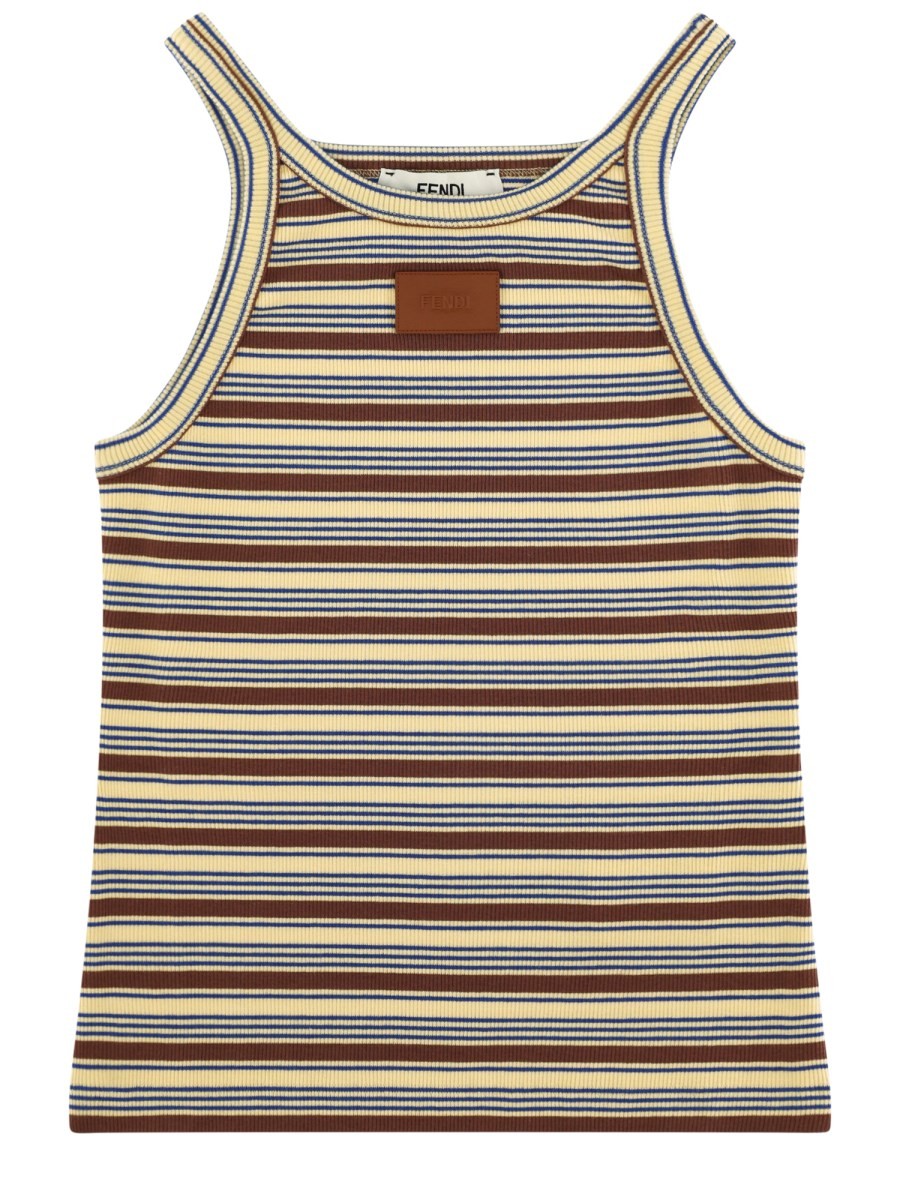 Fendi Top In Cotone A Righe