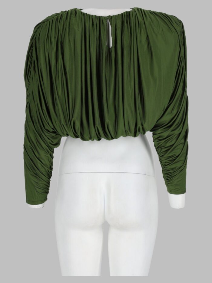 SELF-PORTRAIT Top In Jersey Drappeggiato