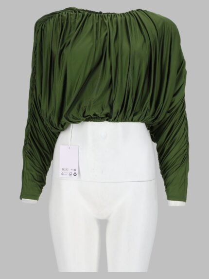 SELF-PORTRAIT Top In Jersey Drappeggiato