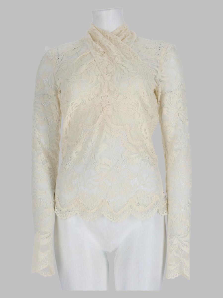 RABANNE Top In Pizzo Con Dettaglio Cut-Out