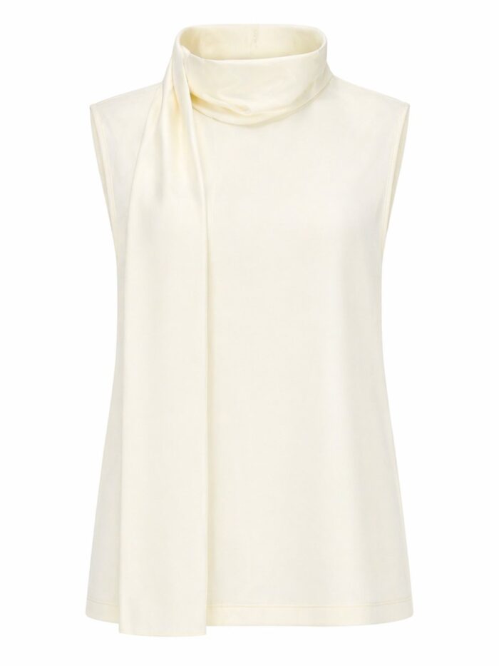 bottega veneta top in satin di seta Bottega Veneta TOP IN SATIN DI SETA