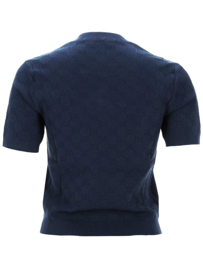 Gucci TOP IN VISCOSA JACQUARD GG
