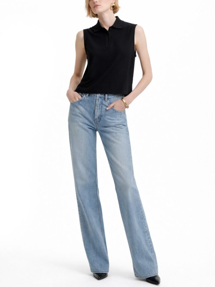 saint laurent top polo smanicato Saint Laurent TOP POLO SMANICATO