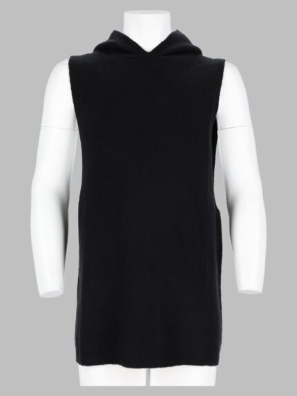 RICK OWENS Top Smanicato In Maglia Di Cashmere