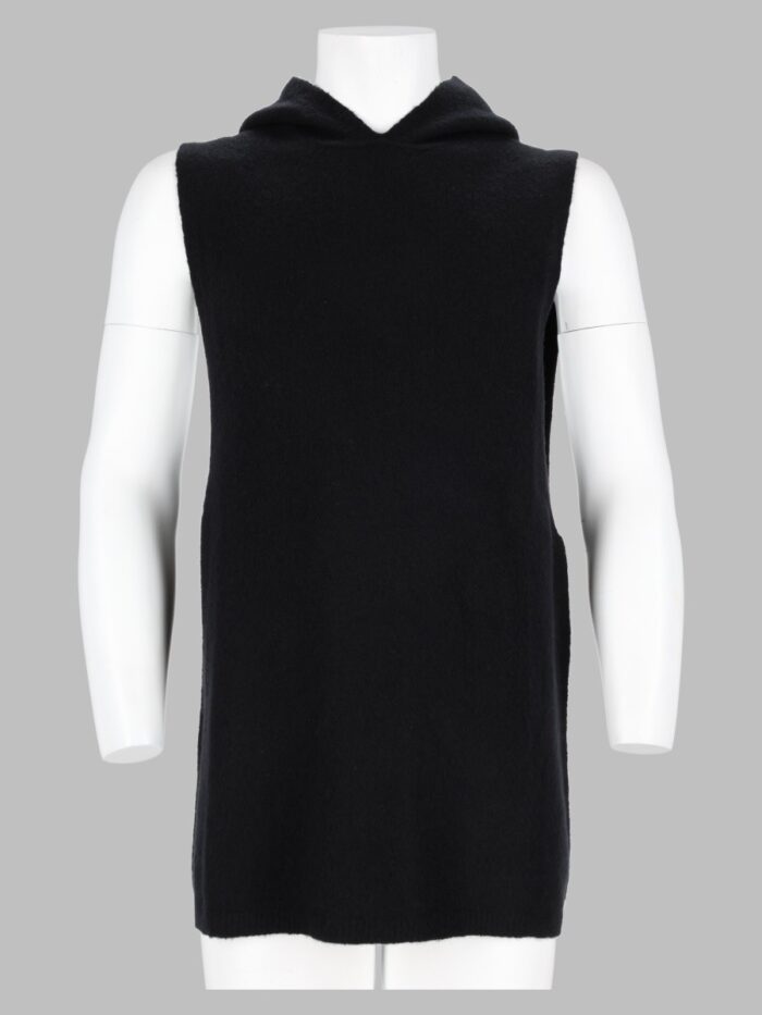 rick owens top smanicato in maglia di cashmere RICK OWENS Top Smanicato In Maglia Di Cashmere