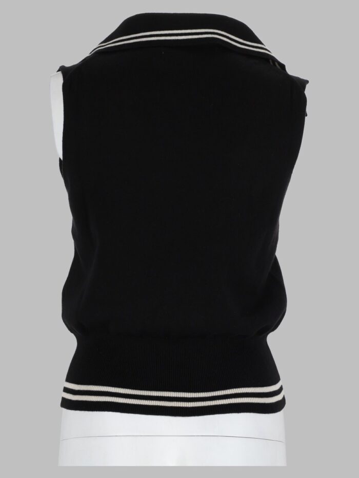 Vivienne Westwood Top Smanicato In Maglia Di Cotone E Cashmere