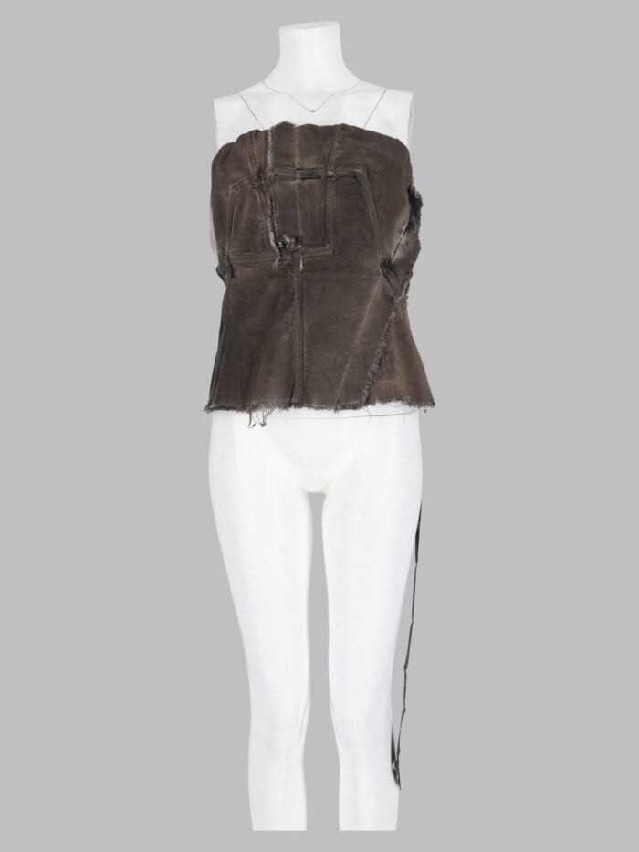 RICK OWENS DRKSHDW Top "Splintered Bustier"