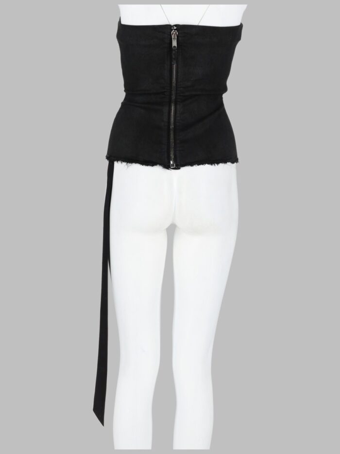 RICK OWENS DRKSHDW TOP "SPLINTERED BUSTIER"