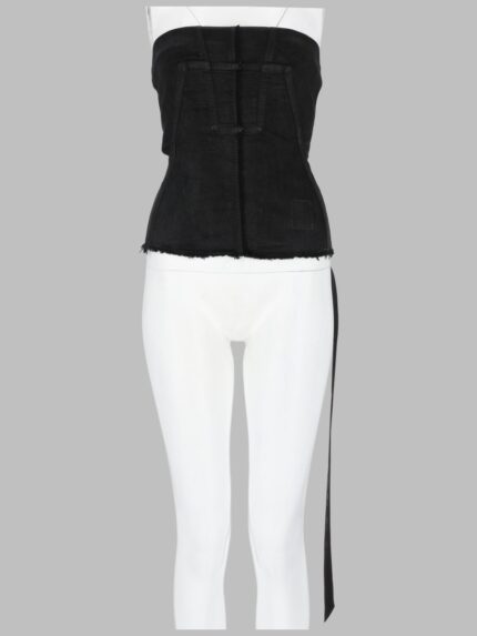 RICK OWENS DRKSHDW TOP "SPLINTERED BUSTIER"