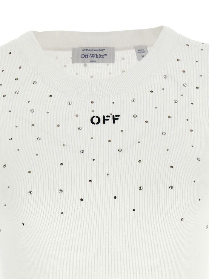 Off-white Top Swarowski