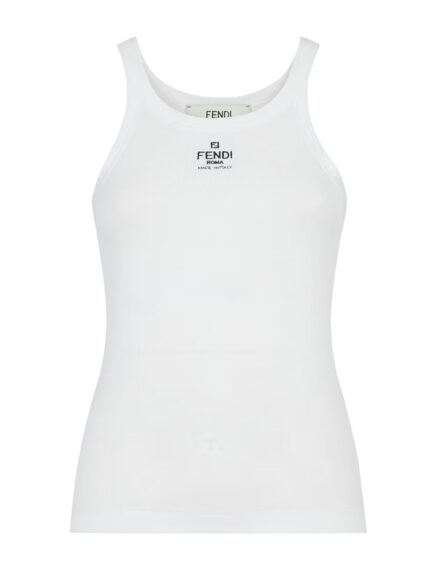 Fendi TOP WITH EMBROIDERED LOGO