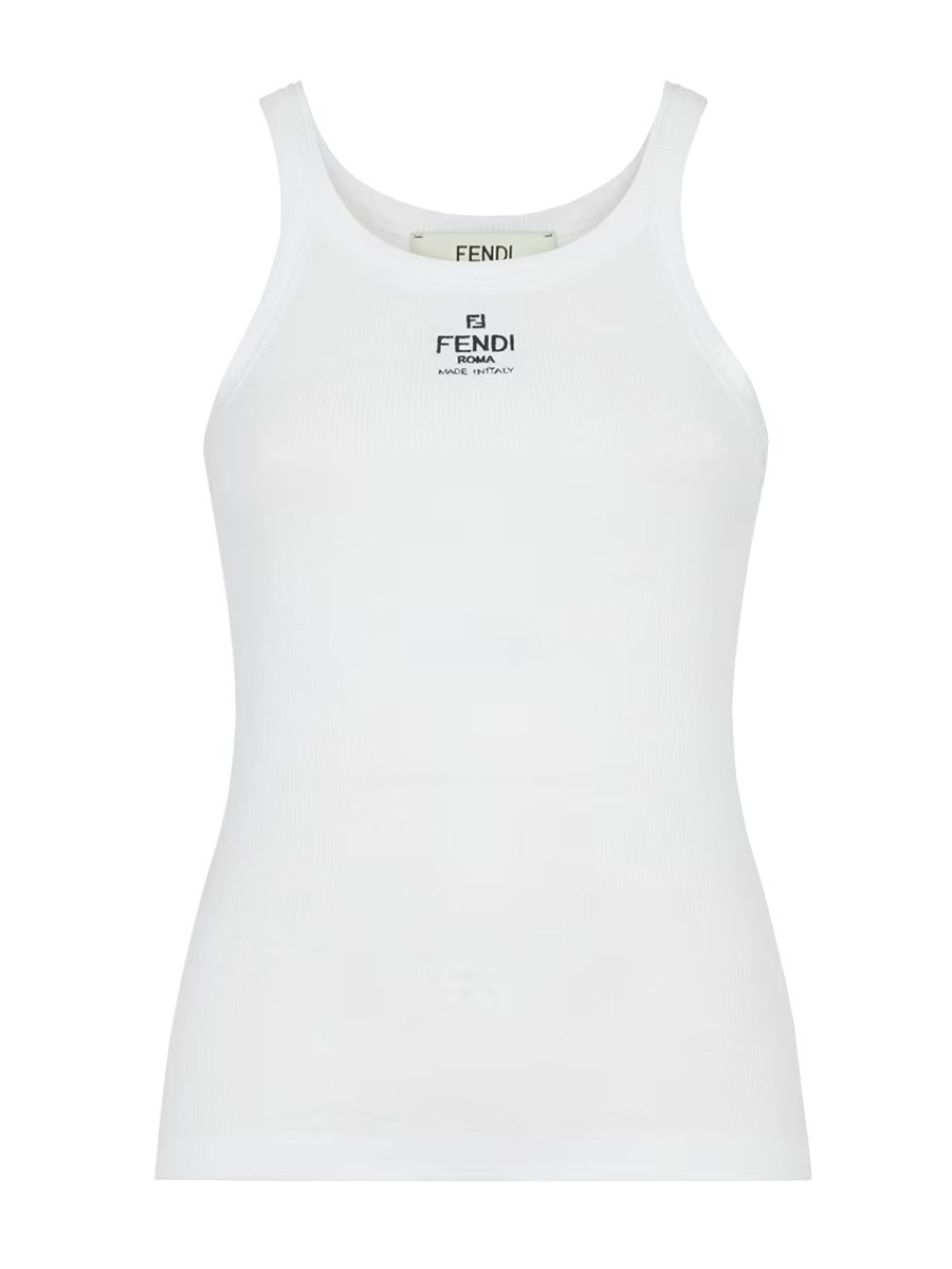 Fendi TOP WITH EMBROIDERED LOGO