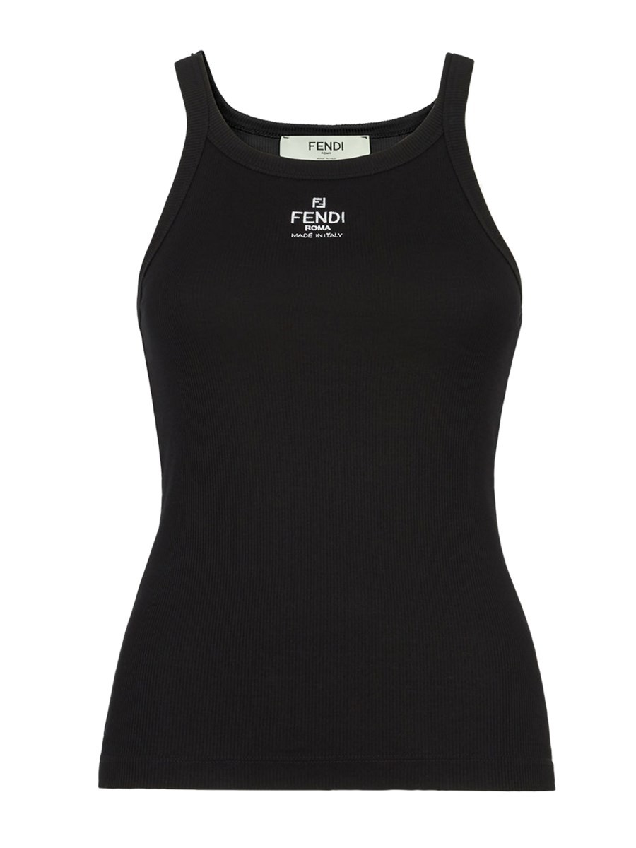 Fendi TOP WITH EMBROIDERED LOGO