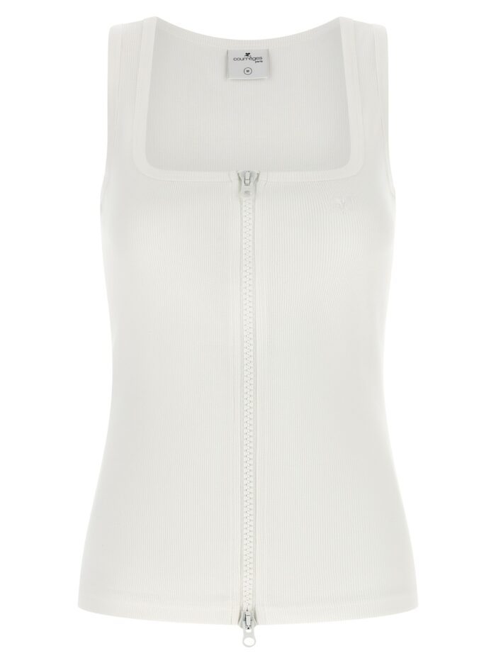 courreges top with front zip COURREGES Top With Front Zip