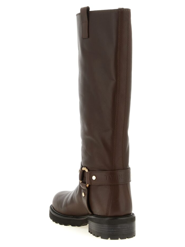 TWIN SET Torchon Ring Boots