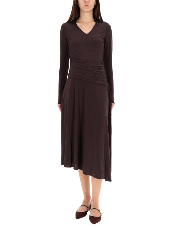 tory burch asymmetrical midi dress Tory Burch ASYMMETRICAL MIDI DRESS