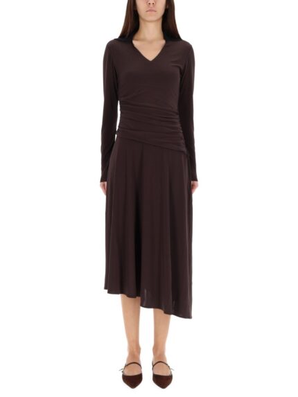 Tory Burch ASYMMETRICAL MIDI DRESS