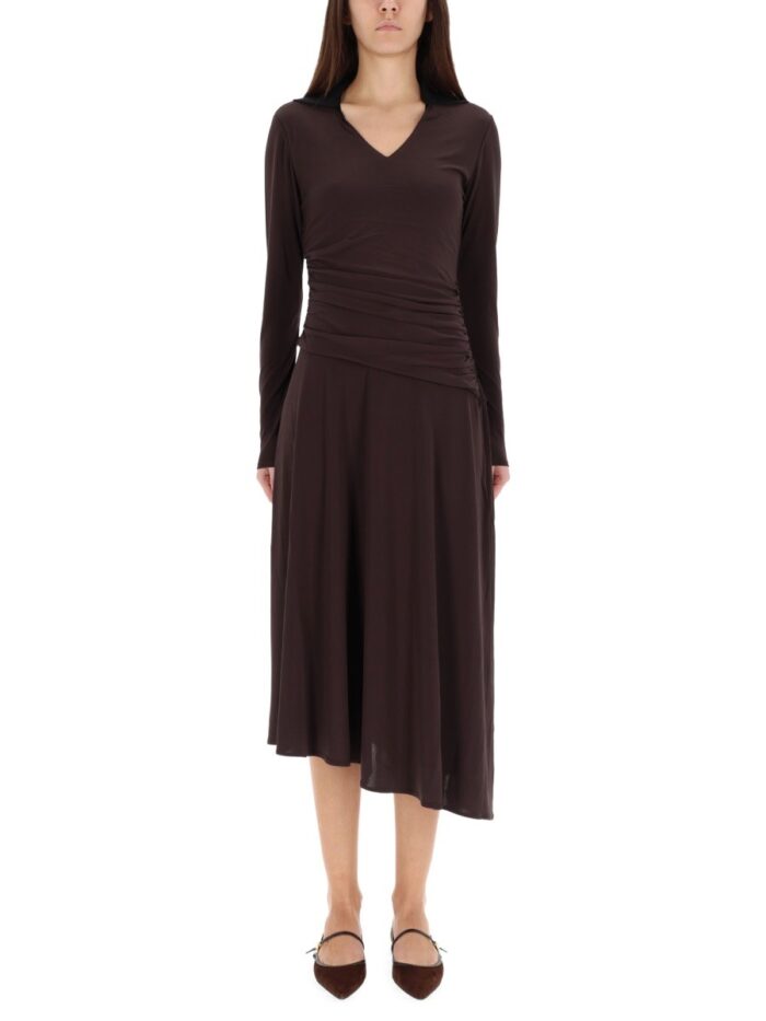 tory burch asymmetrical midi dress Tory Burch ASYMMETRICAL MIDI DRESS