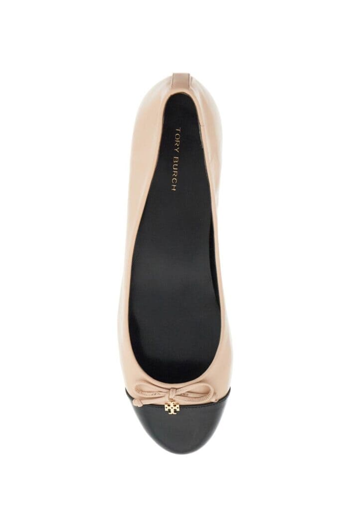 TORY BURCH Ballet Flats With Contrasting Toe