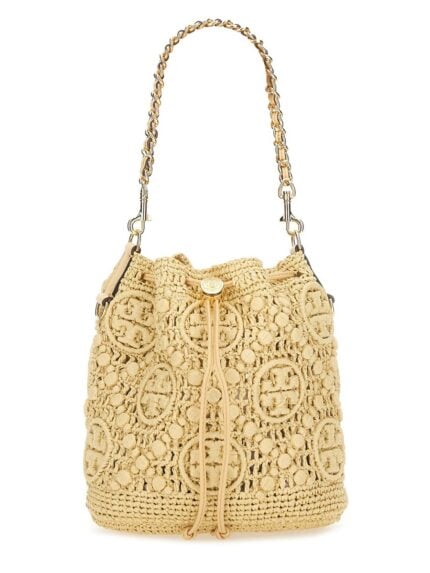 Tory Burch BUCKET BAG WITH MONOGRAM T