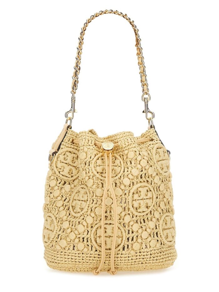 Tory Burch BUCKET BAG WITH MONOGRAM T