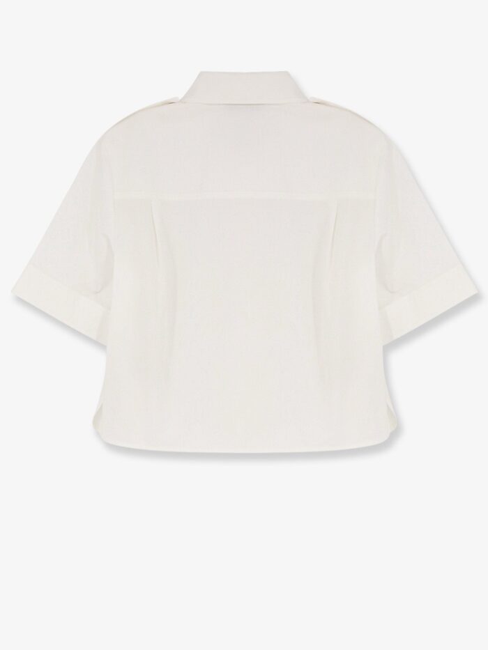 Tory Burch Camp Stretch Cotton Shirt