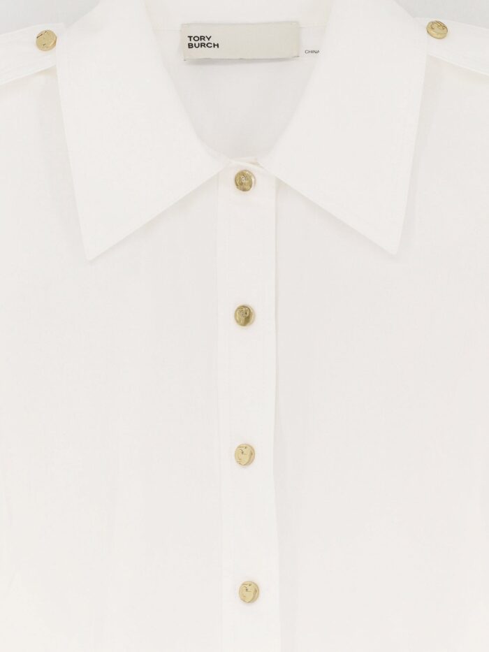 Tory Burch Camp Stretch Cotton Shirt
