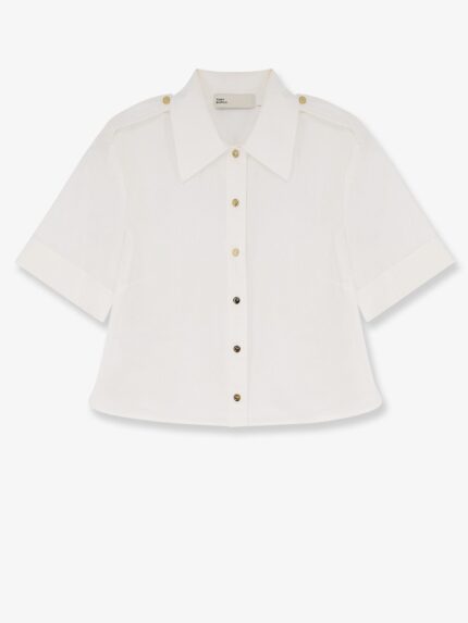 Tory Burch Camp Stretch Cotton Shirt