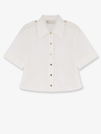 Tory Burch Camp Stretch Cotton Shirt