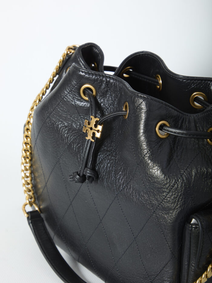 Tory Burch Charlie quilted drawstring bag