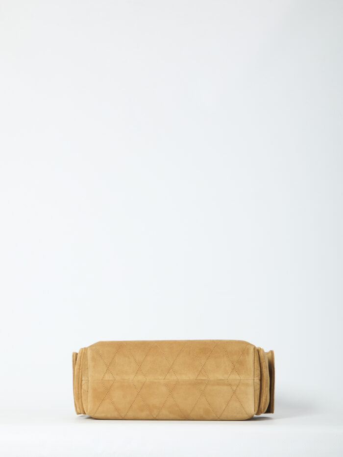 Tory Burch Charlie quilted suede drawstring bag