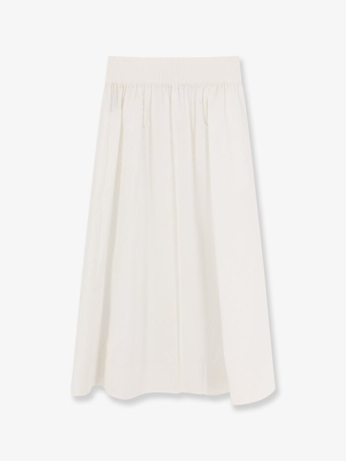Tory Burch Cotton Skirt With Logoed Buttons