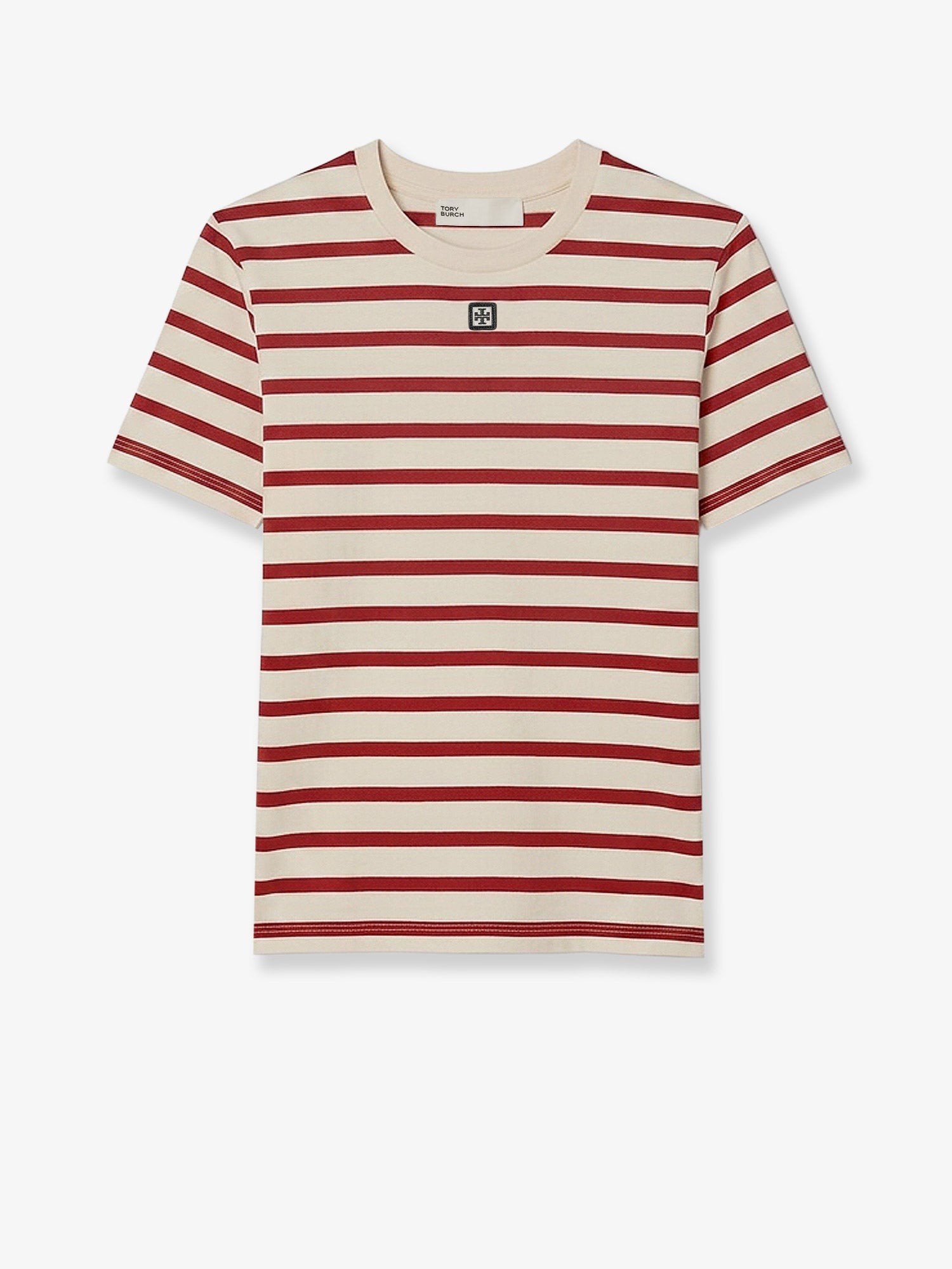 Tory Burch Cotton T-shirt With Striped Pattern