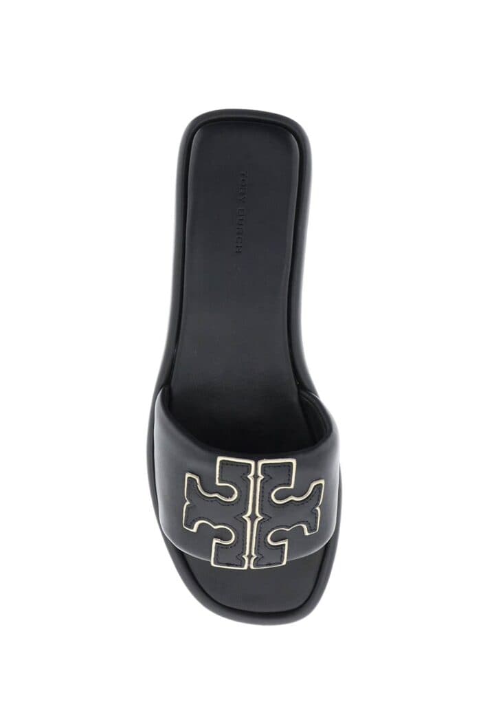 Tory Burch Double T Leather Slides