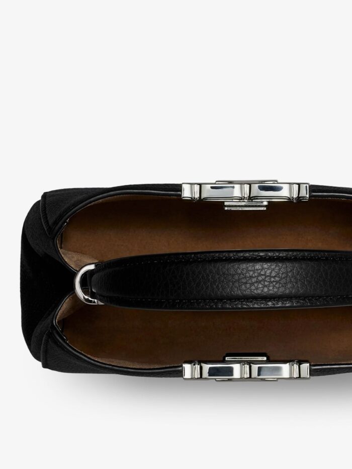 Tory Burch Eleanor Pebbled Mini Satchel Shoulder Bag