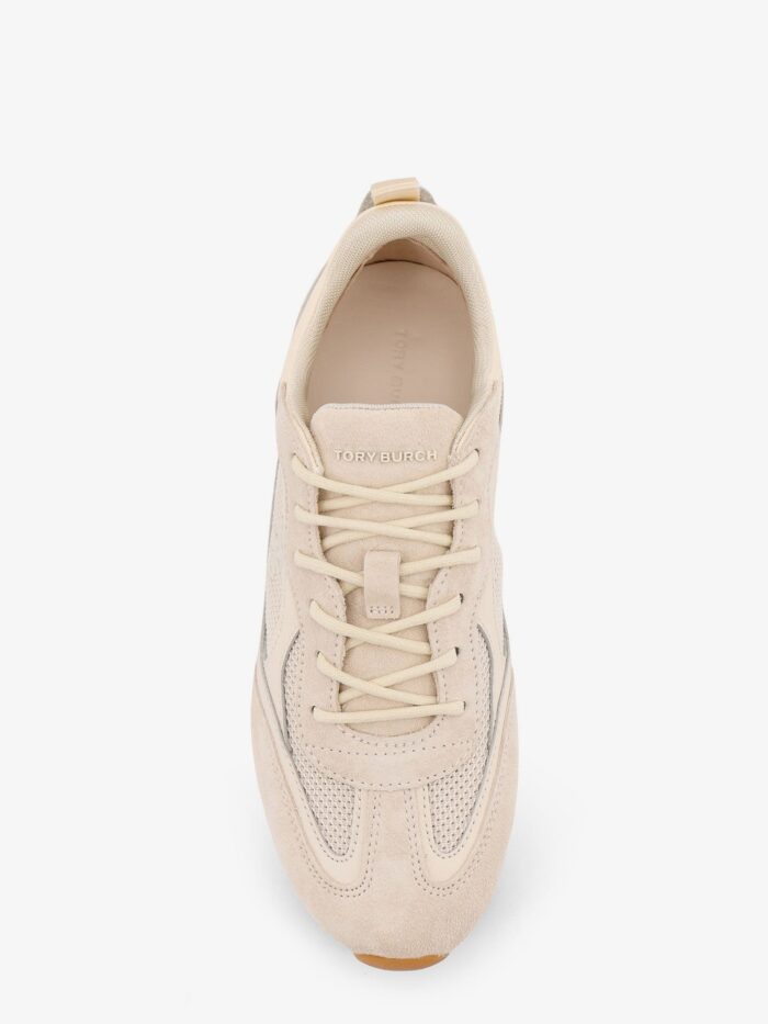 Tory Burch Field Suede Sneakers With Leather Inserts