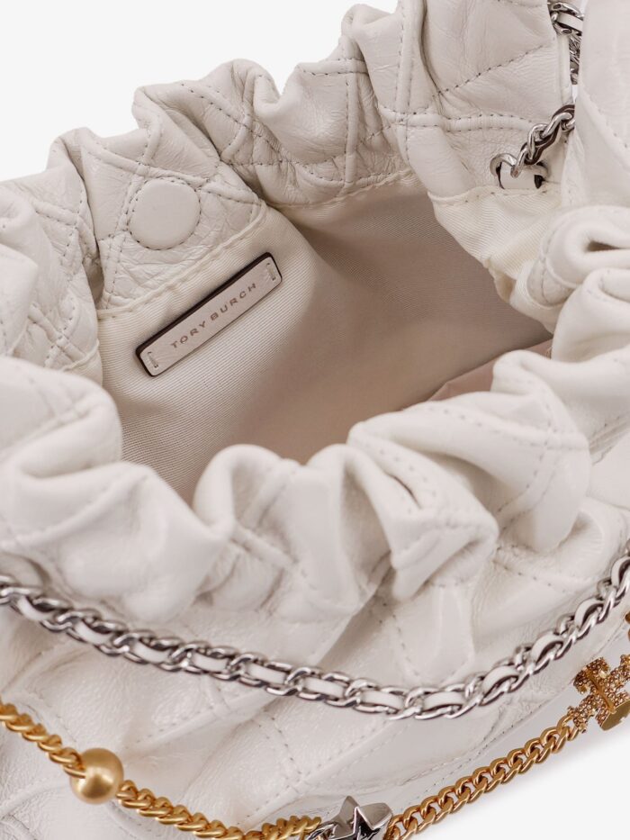 Tory Burch Fleming Mini Hobo Leather Crossbody Bag