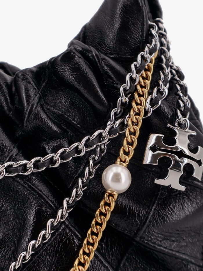 Tory Burch Fleming Mini Hobo Leather Crossbody Bag