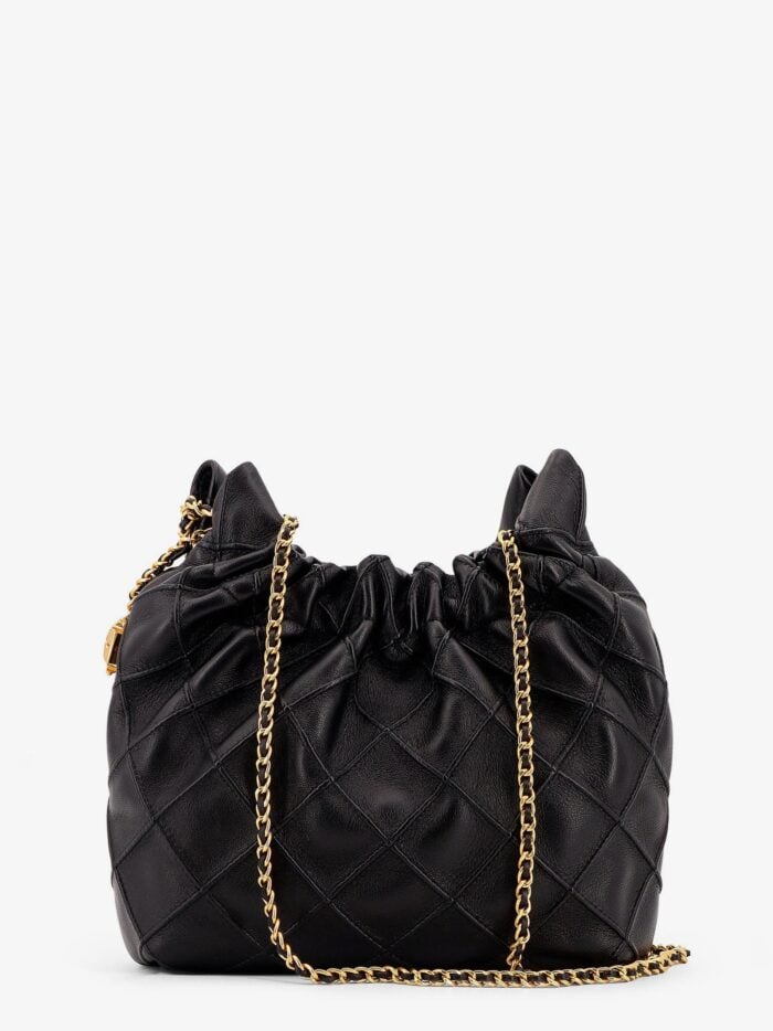 Tory Burch Fleming Mini Hobo Leather Handbag