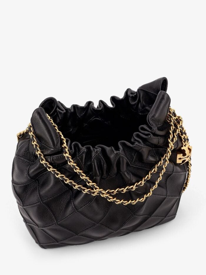 Tory Burch Fleming Mini Hobo Leather Handbag