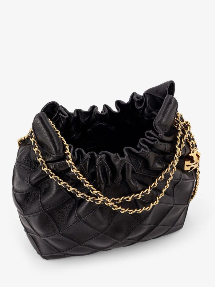 Tory Burch Fleming Mini Hobo Leather Handbag