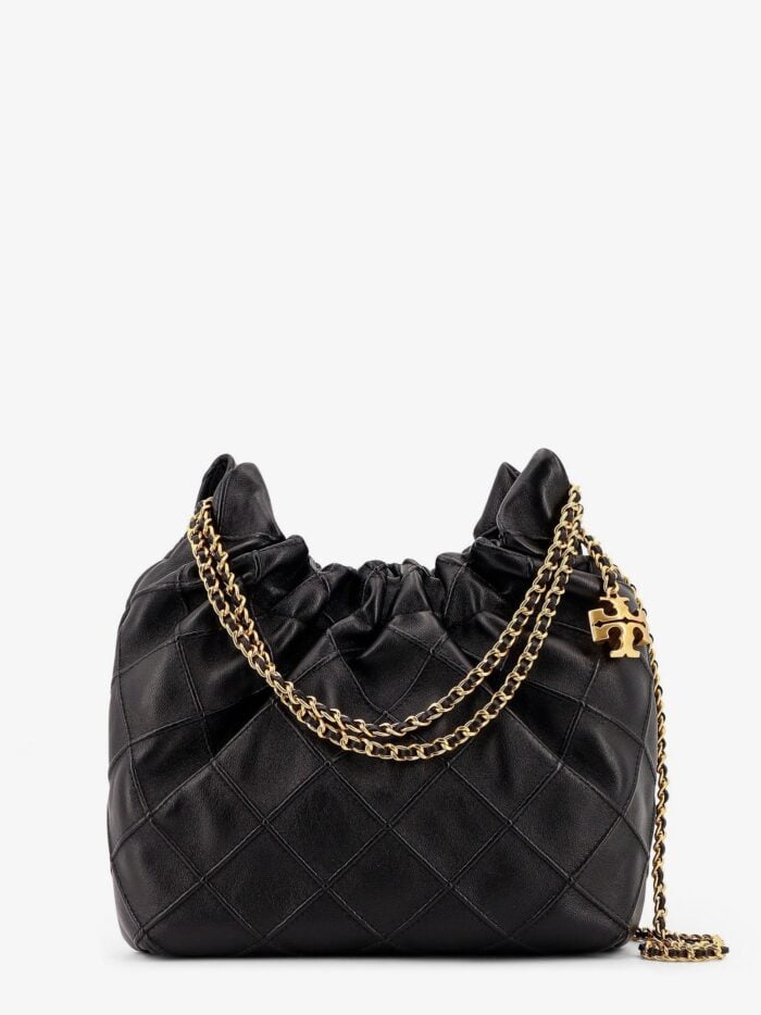 Tory Burch Fleming Mini Hobo Leather Handbag