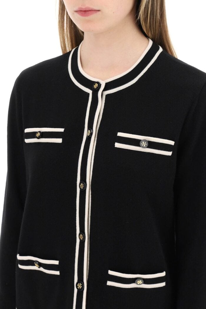 TORY BURCH Kendra Merino Wool Cardigan