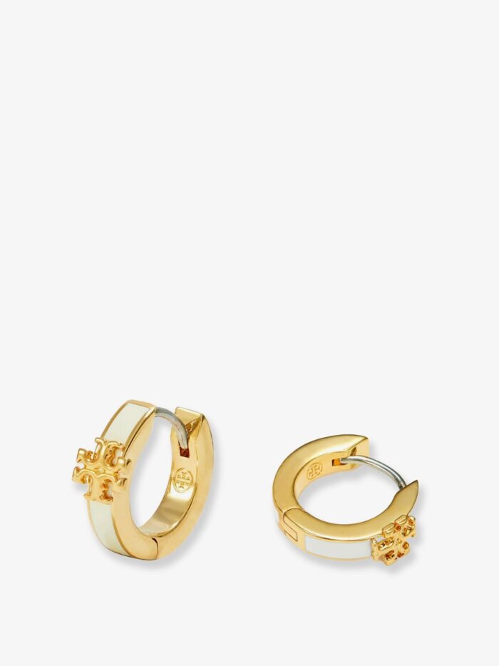 Tory Burch Kira Huggie Brass Earrings